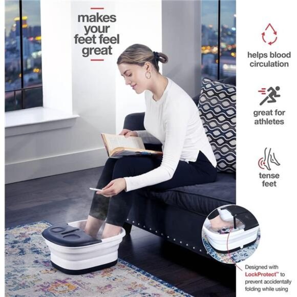 Medical king Foot Spa with Heat and Massage and Jets Includes A Remote Control - Picture 4 of 16